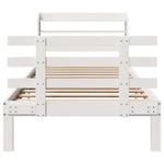 Bed Frame with Headboard without Mattress White 90x200 cm 3306848