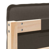 Upholstered Headboard Natural and Taupe 120 cm Solid Pine Wood 880026