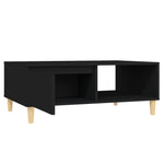 ZNTS Coffee Table Black 90x60x35 cm Engineered Wood 805996