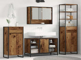 Bathroom Cabinet Old Wood 40 x 30 x 100 cm Engineered Wood 886502