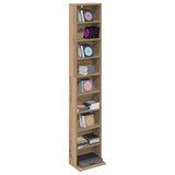 CD Cabinet Artisan Oak 33 x 23.5 x 175 cm Engineered Wood 8012656