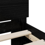 Bed Frame with Headboard Black Oak 120 x 200 cm Engineered wood 3445779