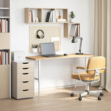 Desk Top Untreated 140x60x2.5 cm Solid Wood Oak Rectangular 4009015
