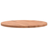 Table Top 60x2.5 cm Round Solid Wood Beech 355937