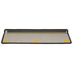 Stair Mats 10 pcs 65x21x4 cm Black Rectangular Edge 149817