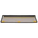 Stair Mats 10 pcs 65x21x4 cm Black Rectangular Edge 149817