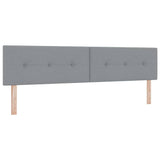 Headboard Height Adjustable Light grey 200 cm Fabric 42007189