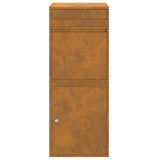 Parcel Drop Box Rusty 41 x 38 x 103 cm Weathering Steel 874939