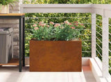 Garden Planter Weathering Steel 50 x 32 x 40 cm 876356