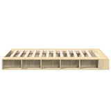 Bed Frame without Mattress Sonoma Oak 135x190 cm Double 3280498