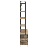 Coat Stand with Shoes Bench Artisan Oak 120.5 x 34 x 190 cm 8012043