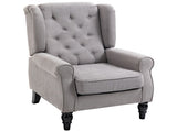 Retro Accent Chair, Wingback Armchair with Wood Frame Button Tufted Design for Living Room Bedroom, T3398P328125