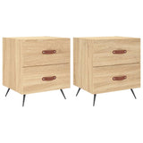 ZNTS Bedside Cabinets 2 pcs Sonoma Oak 40x35x47.5 cm Engineered Wood 827251