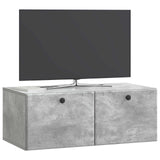 Wall-Mounted TV Cabinet 78.5 x 41 x 30 cm Concrete Grey 899198