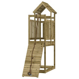 Playhouse with Climbing Wall Impregnated Wood Pine 3155965