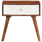 ZNTS Side Table 45x30x45 cm Solid Wood Acacia 4102371