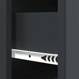 Drawer Cabinet Black 66 x 34.5 x 90 cm Engineered Wood 894146