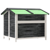 Dog Kennel Grey 96x87x80,5 cm Solid Wood Pine 172265