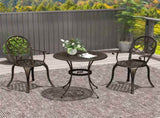 Three-Piece Elegant Aluminium Garden Set - Bronze Tone T3398P323815