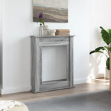 Fireplace Surround Grey Sonoma 75x20x87.5 cm Engineered Wood 854585