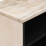 TV Cabinet with Shelf White 80 x 31.5 x 46 cm Solid Mango Wood 4018383