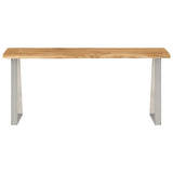 Bench with Live Edge 105 cm Solid Wood Acacia 372755