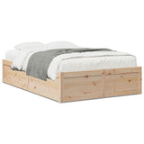 Bed Frame without Mattress 120x190 cm Small Double Solid Wood Pine 3282387