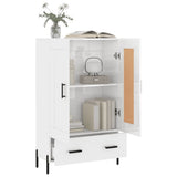 Highboard High Gloss White 69.5x31x115 cm Engineered Wood 830334