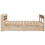 Bed Frame without Mattress 150x200 cm King Size Solid Wood Pine 3307119