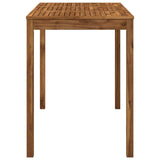 Garden Bar Table Natural 141 x 80.5 x 105 cm Solid Acacia Wood 901260