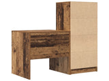 Desk with Drawer with Shelf with Storage 2 pcs Old Wood 3337343