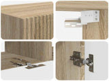 TV Wall Cabinet Set Wall-mounted 6 pcs Sonoma Oak 3408945
