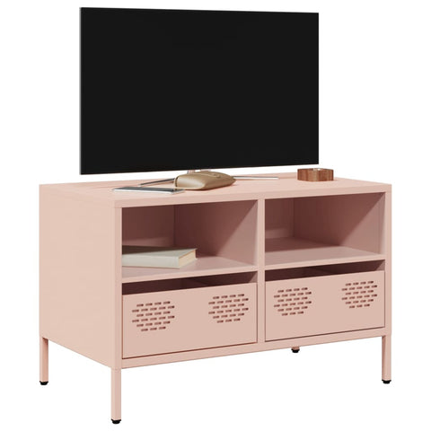 ZNTS TV Cabinet Pink 68x39x43.5 cm Cold-rolled Steel 851317
