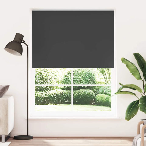 Roller Blind Blackout 140 x 230 cm Black 240174