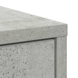 Sideboard with Drawer Concrete Grey 80x34x76 cm Engineered Wood 861538