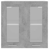 Hanging Glass Cabinet Concrete grey Engineered wood Medium 802525