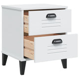 ZNTS Bedside Cabinet VIKEN White Engineered Wood 374908