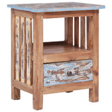 Bedside Cabinet 41x30x50 cm Solid Mahogany Wood 283926