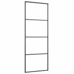 Sliding Door with Hardware Set 76x205 cm ESG Glass&Aluminium 3332863