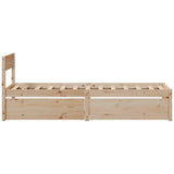 Bed Frame without Mattress 90x200 cm Solid Wood Pine 846792