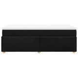 Box Spring Bed with Mattress Black 90x200 cm Fabric 3285347