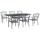 Garden Dining Set 7 pcs Anthracite 212 x 90 x 76 cm 3429140