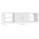 Wall Shelf White 102x30x29 cm Engineered Wood 806256