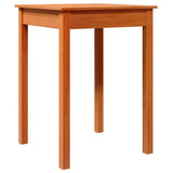 Dining Table Wax Brown 55x55x75 cm Solid Wood Pine 844468