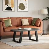 Coffee Table Legs U-Shaped 2 pcs Black 70x cm Steel 4012772