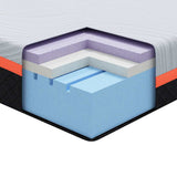 Mattress White and Grey 100 x 200 cm Foam 4106303