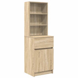 Bedside Cabinet Sonoma Oak 39x35x125 cm Engineered Wood 861312