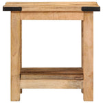 ZNTS Side Table 40x30x40 cm Solid Rough Wood Mango 358501