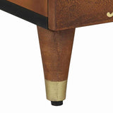 Bedside Cabinet with Door Honey Brown 40 x 33 x 46 cm 4018732