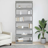 Book Cabinet Grey Sonoma 80 x 30 x 198 cm Engineered Wood 3388356